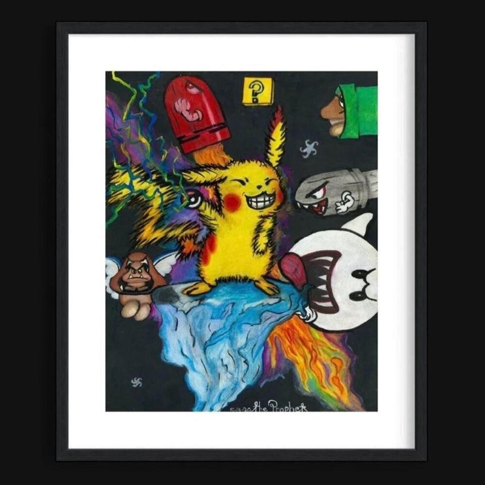 Custom Mixed-Media Drawing